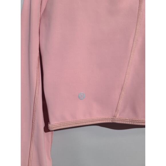 Lululemon Break A Trail Half-Zip Hoodie Pink Pastel Size 10 EUC Cropped - Picture 5 of 6